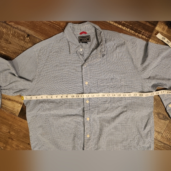 Abercrombie & Fitch blue and white long sleeve button down shirt Size La… - Picture 4 of 8